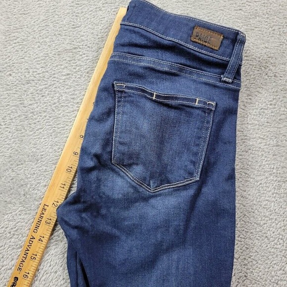 Paige Hoxton Ankle Jeans Womens 26 Blue Mid Rise Skinny Designer Measures 27X27 - Picture 6 of 13